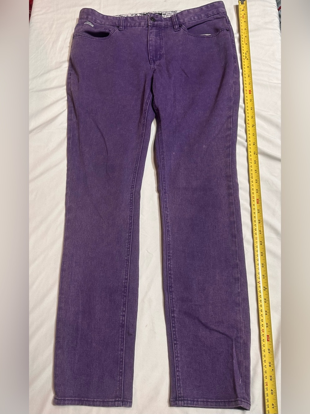 Trukfit Mens Purple Straight-Leg Jeans